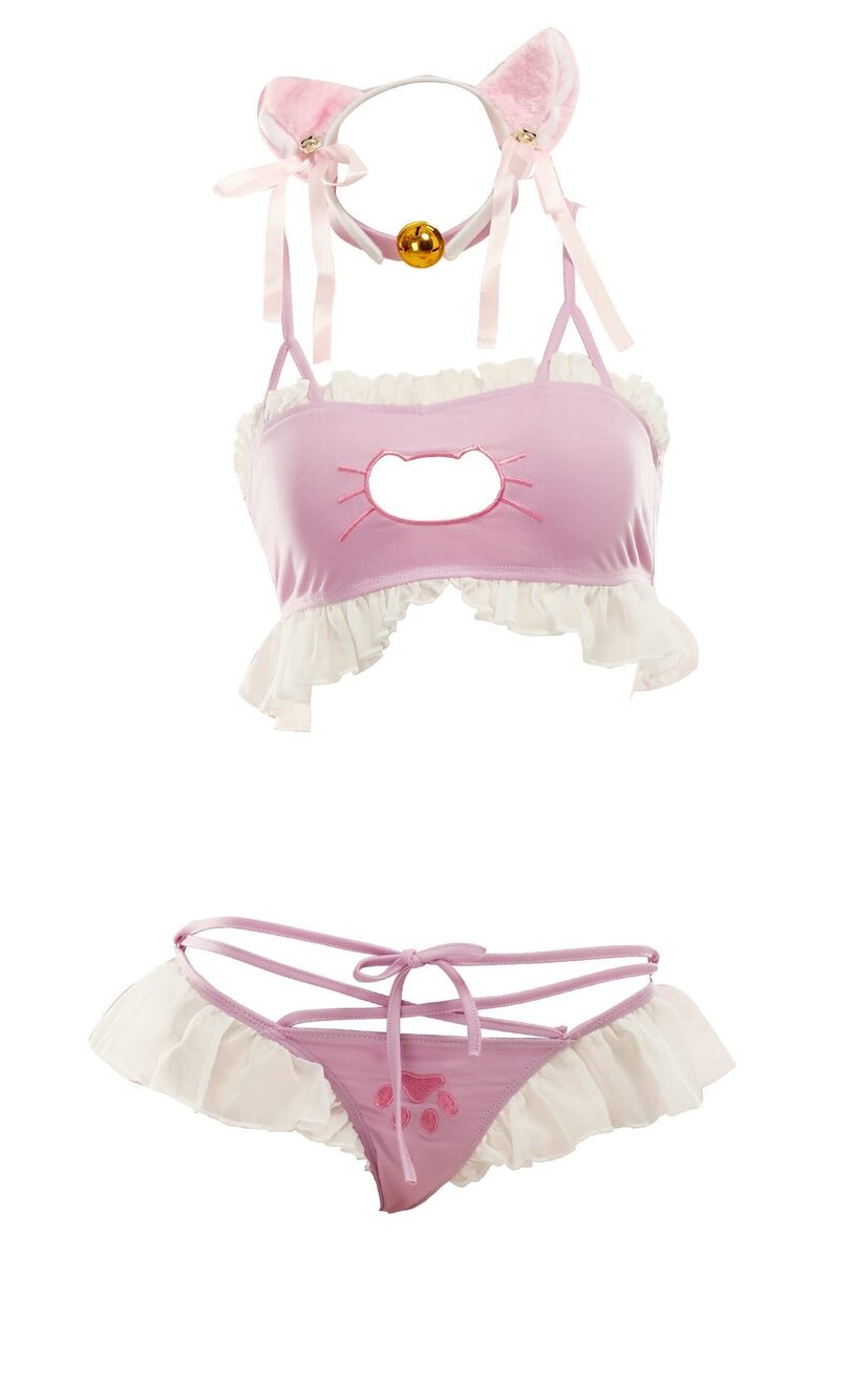 5894 MEOWCOS Cosplay Lingerie Set Cute Cat Girl Lingerie Sets Sexy Cosplay